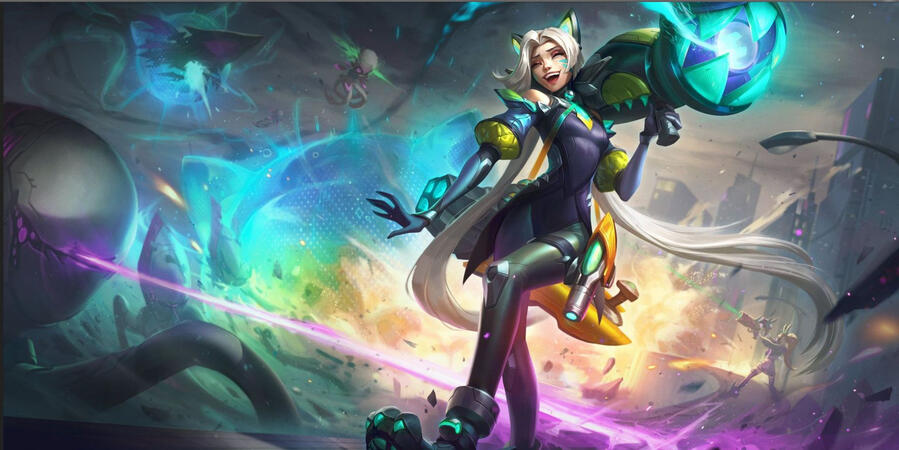 The skin splash for Anima Squad Jinx